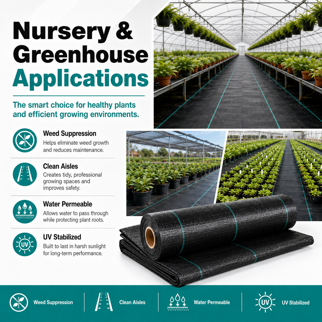 100 GSM Woven PP Ground Cover | Weed Barrier – GC-100