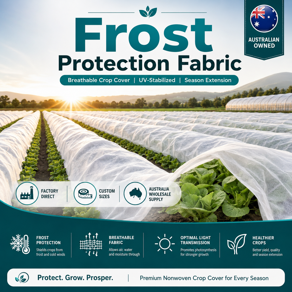 30 GSM Frost Protection Cloth | White & Green – FC-030