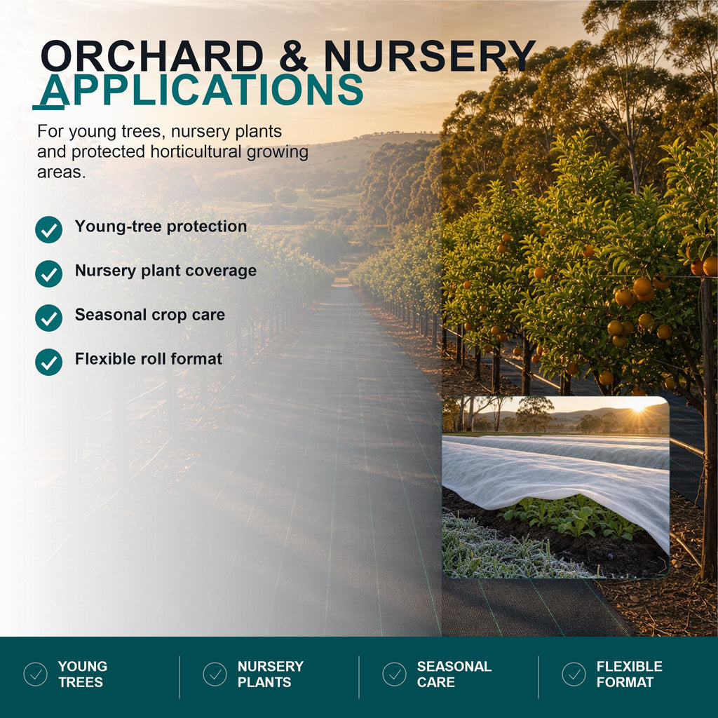 FC-030 frost protection cloth for orchard and nursery applications