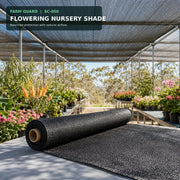 50% shade net covering commercial greenhouse crops
