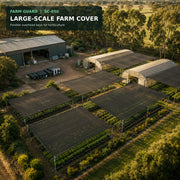 Wrapped 50% shade net rolls prepared for wholesale supply