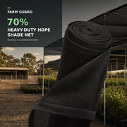 FARM GUARD 70% heavy-duty HDPE shade net for nurseries and livestock areas