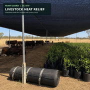 70% shade net used for rural screening and wind reduction