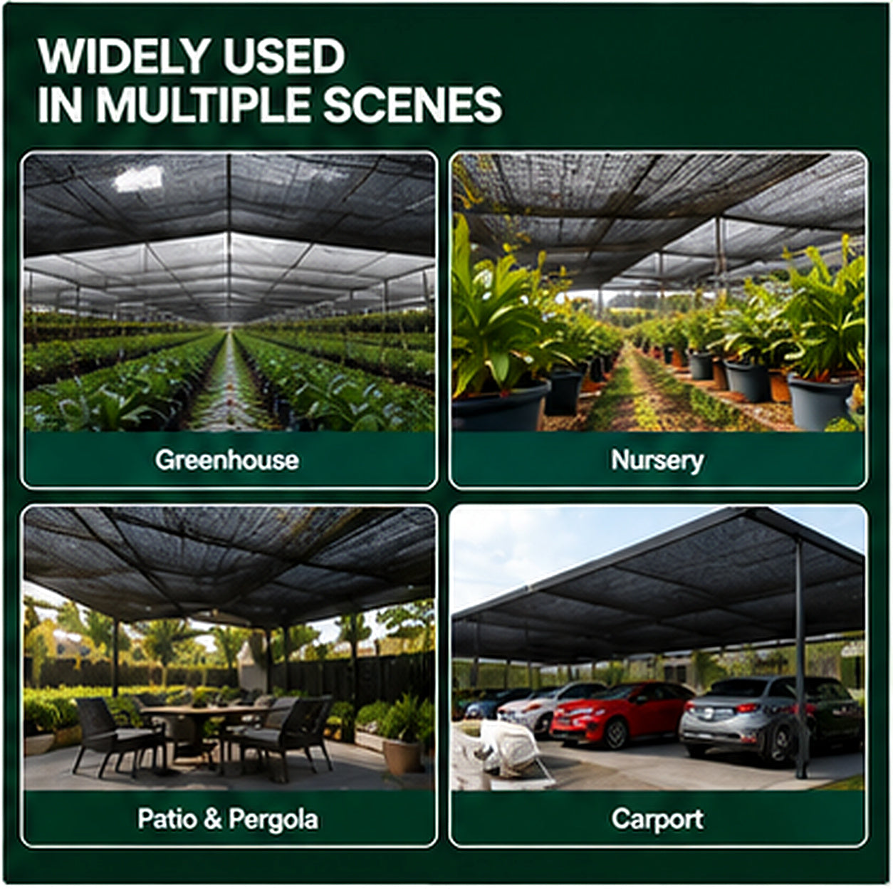 90% High-Density HDPE Shade Net | Sun & Privacy Screen – SC-090