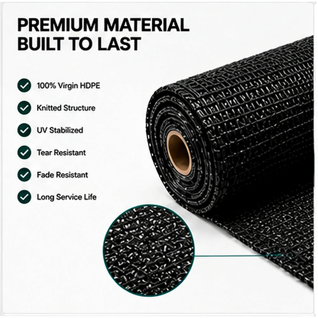 90% High-Density HDPE Shade Net | Sun & Privacy Screen – SC-090