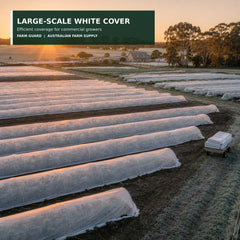 White 30 GSM frost cloth for large-scale winter crop coverage
