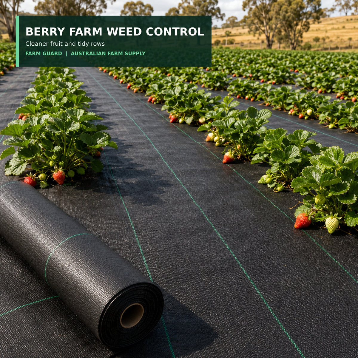 100 GSM strawberry farm weed control