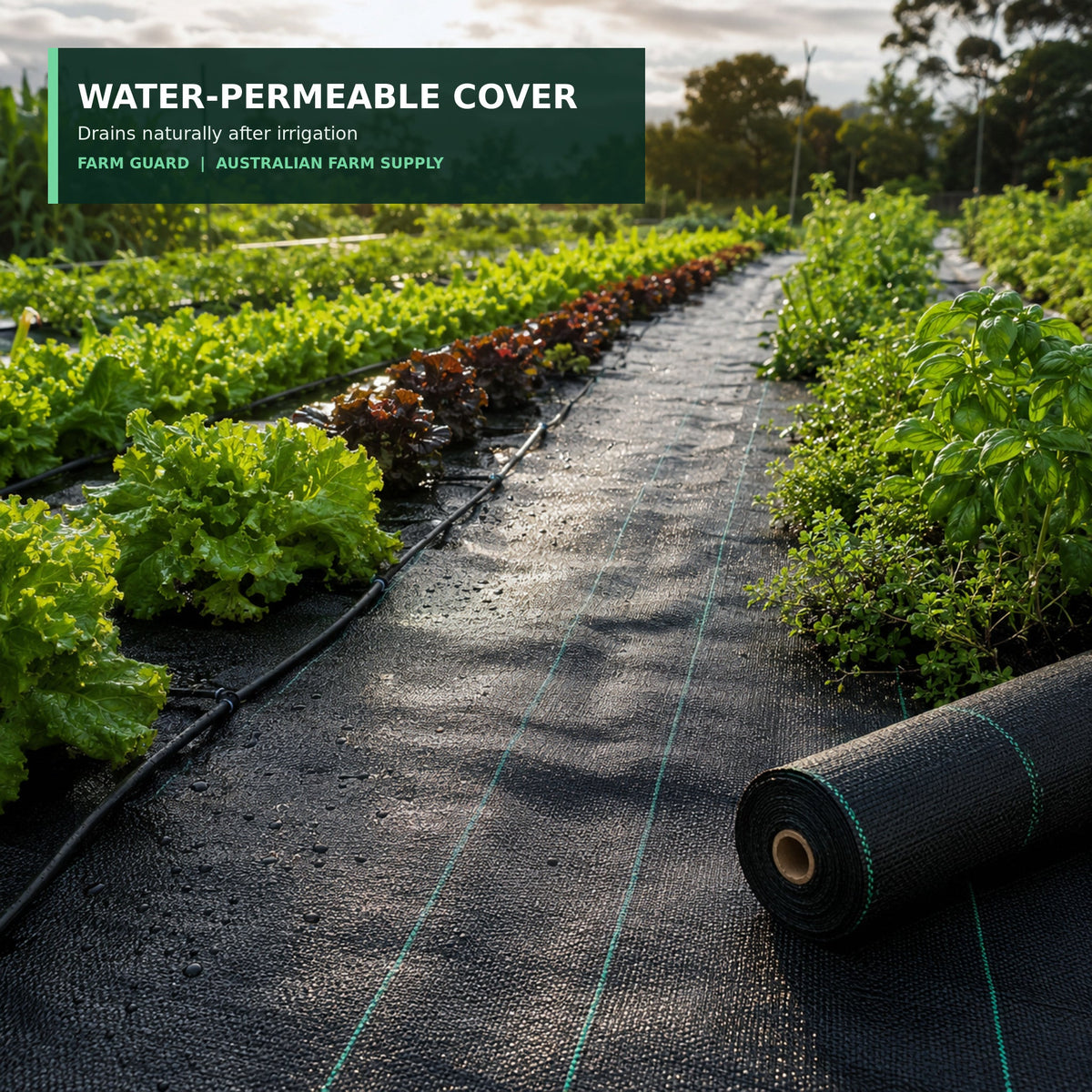 100 GSM water-permeable ground cover