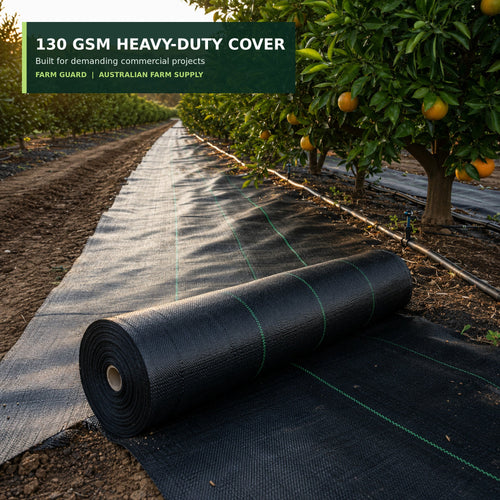 130 GSM heavy-duty orchard ground cover