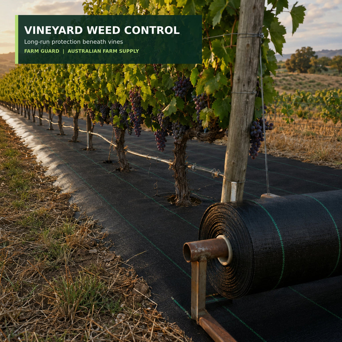 130 GSM vineyard weed control