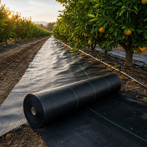 130 GSM heavy-duty woven polypropylene ground cover roll